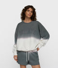 Statement Sweater Dip Dye Mid Grey