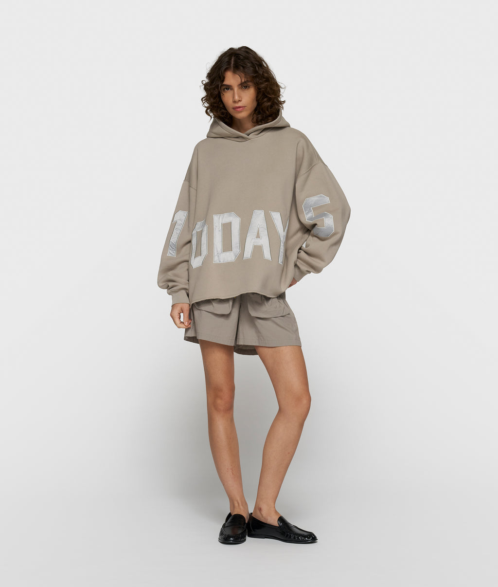 10DAYS Statement Logo Hoodie Fog
