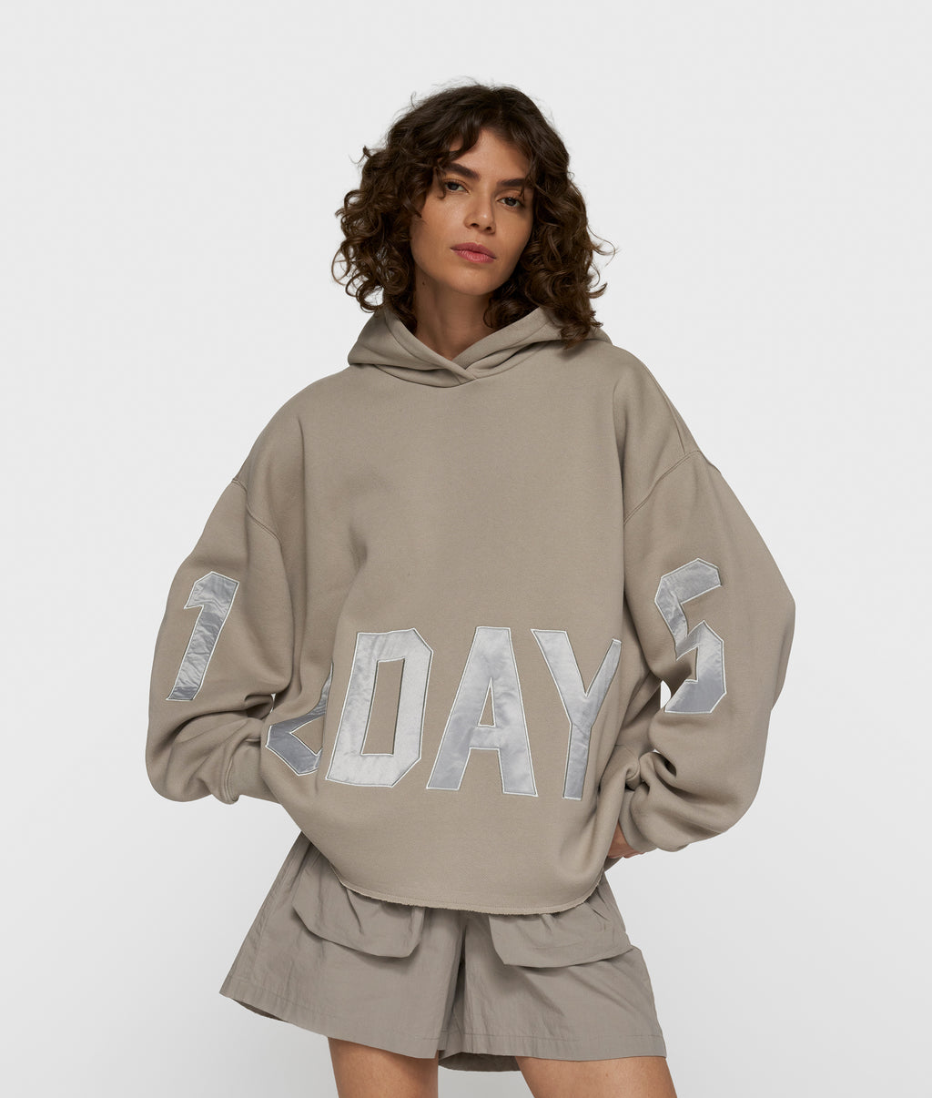 Statement Logo Hoodie Fog