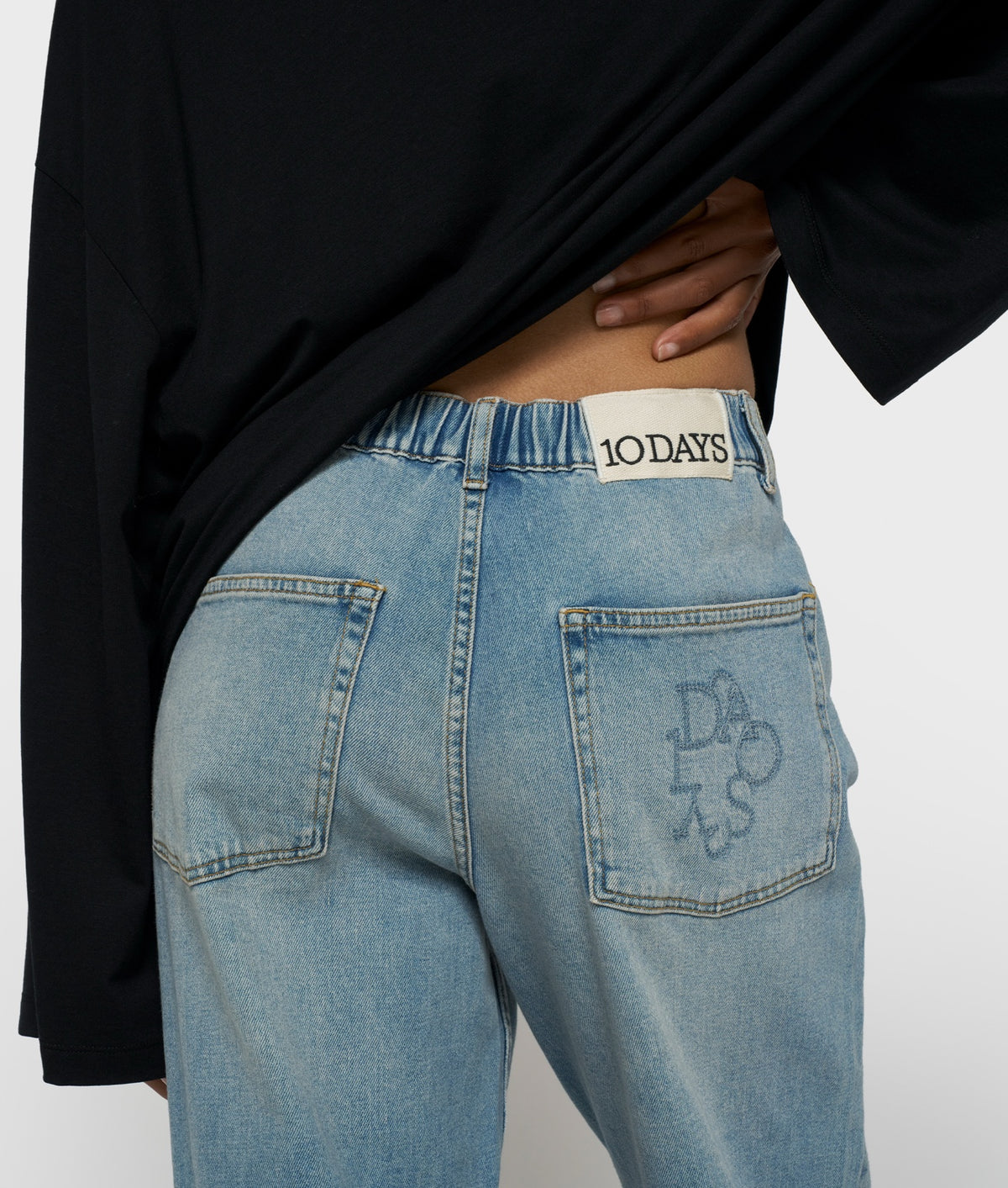 10DAYS Straight Leg Denim Pants 20-060-6204 Blue Denim – vista 4