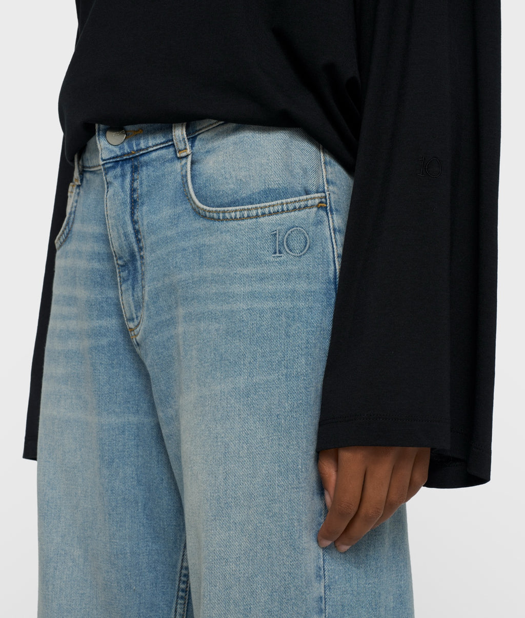 10DAYS Straight Leg Denim Pants 20-060-6204 Blue Denim – vista 5