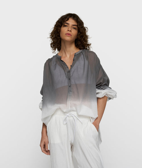 10DAYS Dip Dye Blouse 20-400-6203 Mid Grey