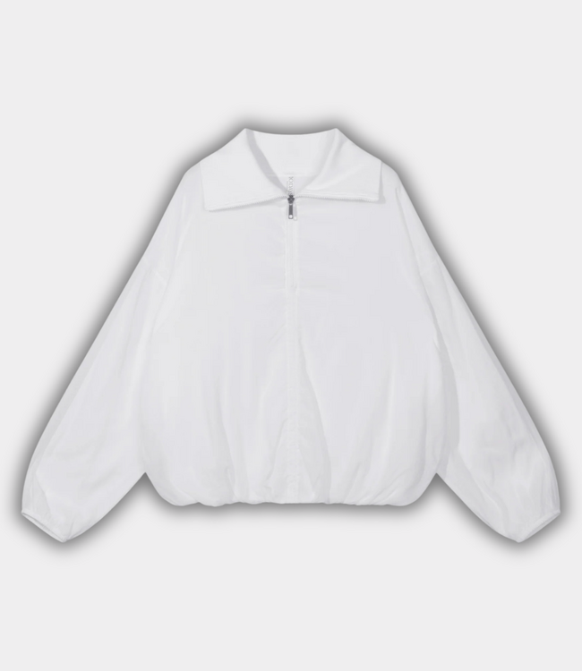 10DAYS Half Zip Balloon Top 20-403-6203 White