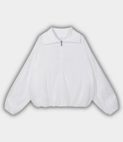10DAYS Half Zip Balloon Top 20-403-6203 White