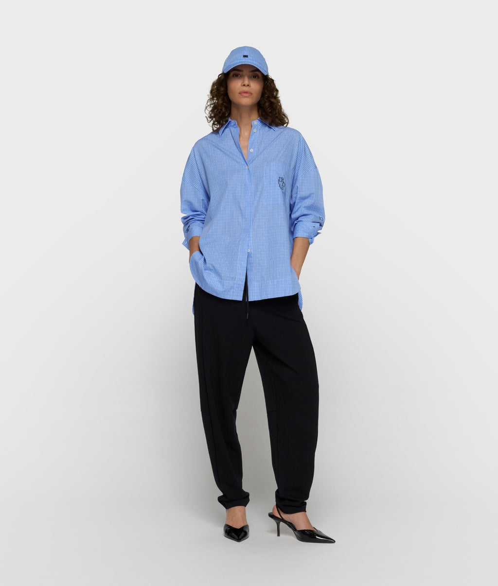 10DAYS Long Sleeve Shirt Check ultramarine – vista 3
