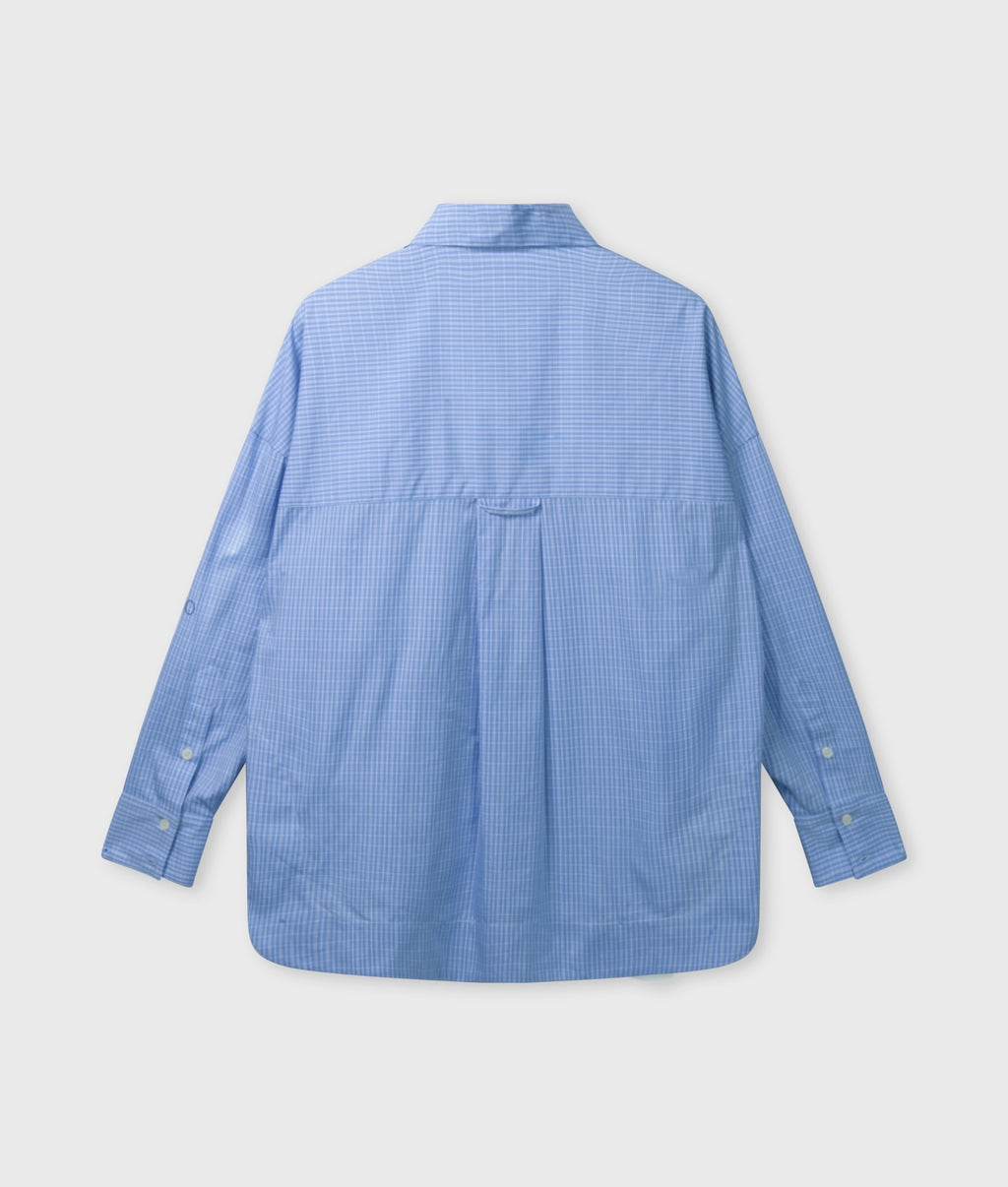 10DAYS Long Sleeve Shirt Check ultramarine – vista 7