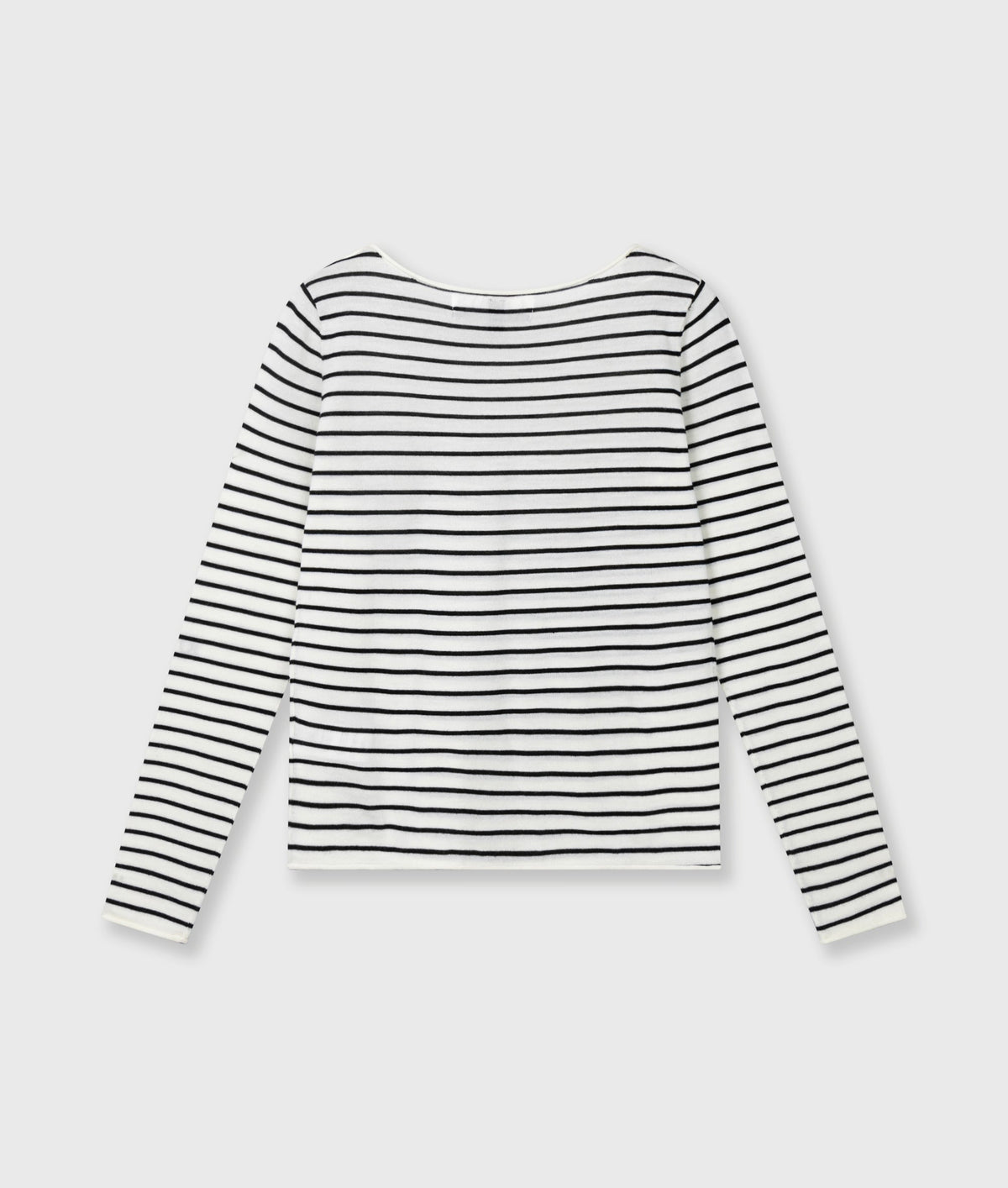 10DAYS Fine Knit Sweater Stripes 20-605-6201 Ecru Black