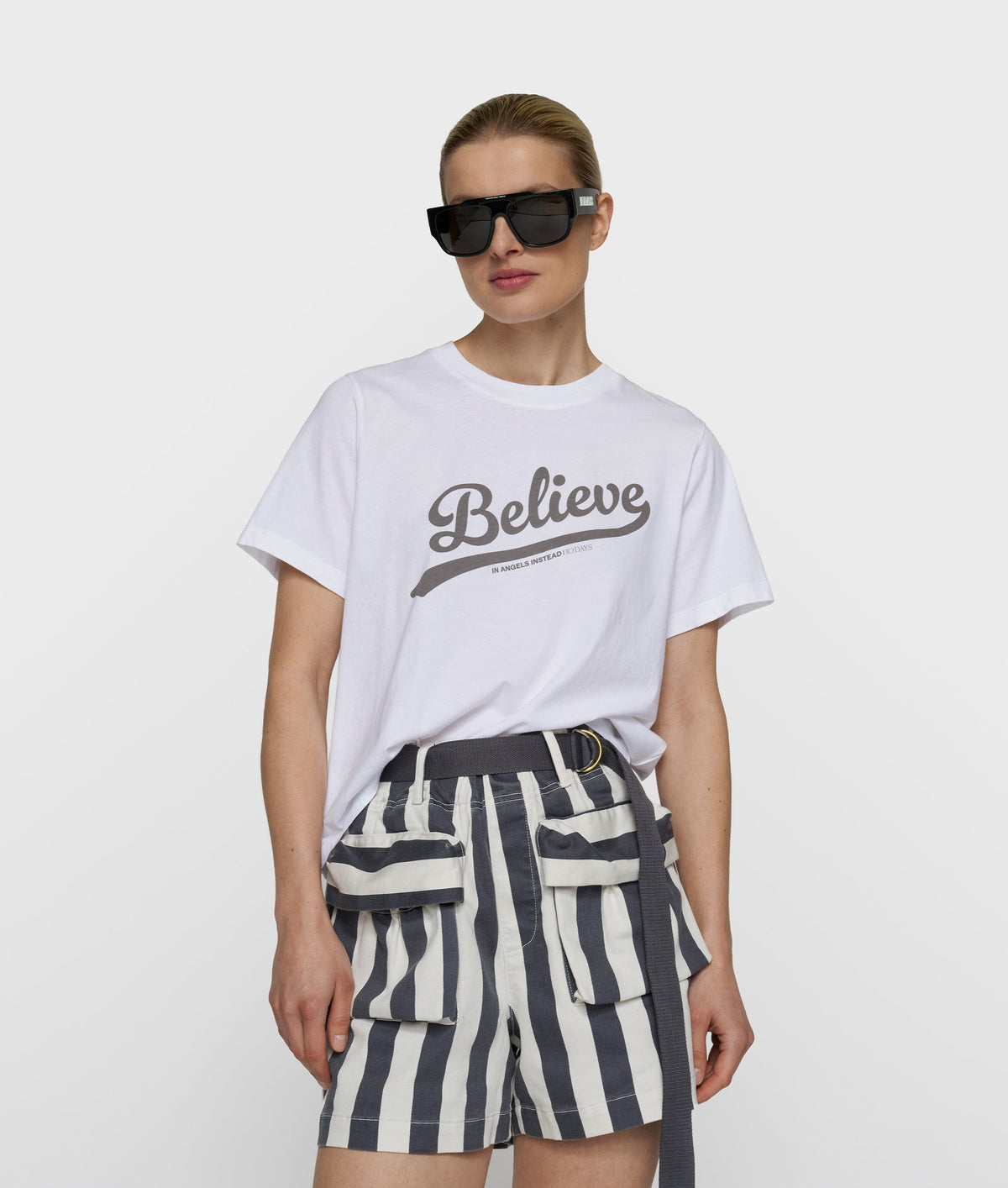 10DAYS Petite Tee Believe white 20-754-6203