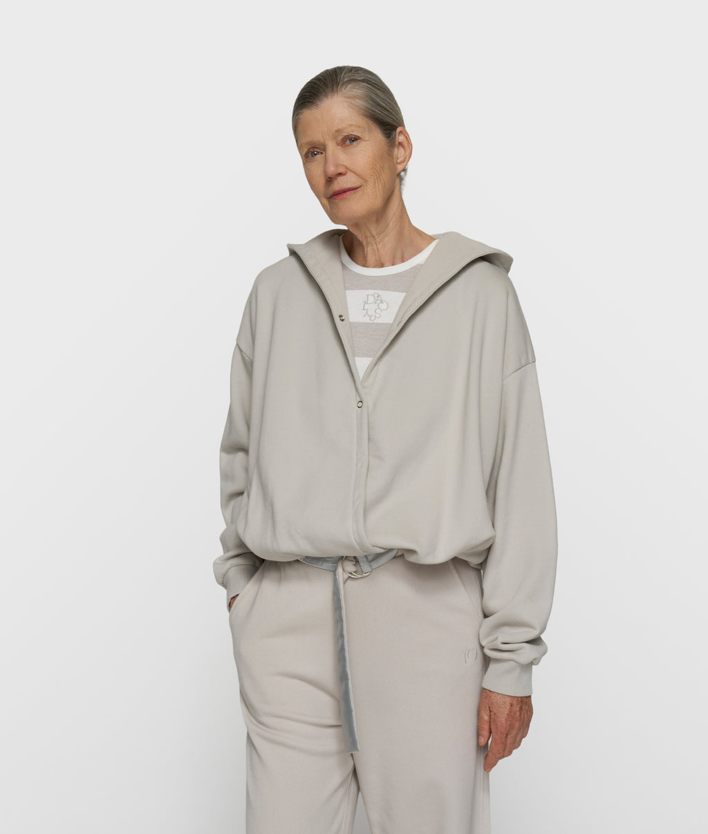 10DAYS Balloon Wrap Hoodie 20-823-6203 Stone
