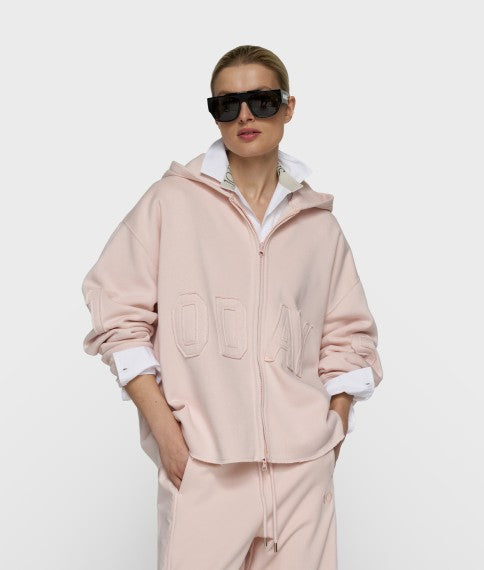 10DAYS Statement Zip Hoodie 20-854-6203 Powder