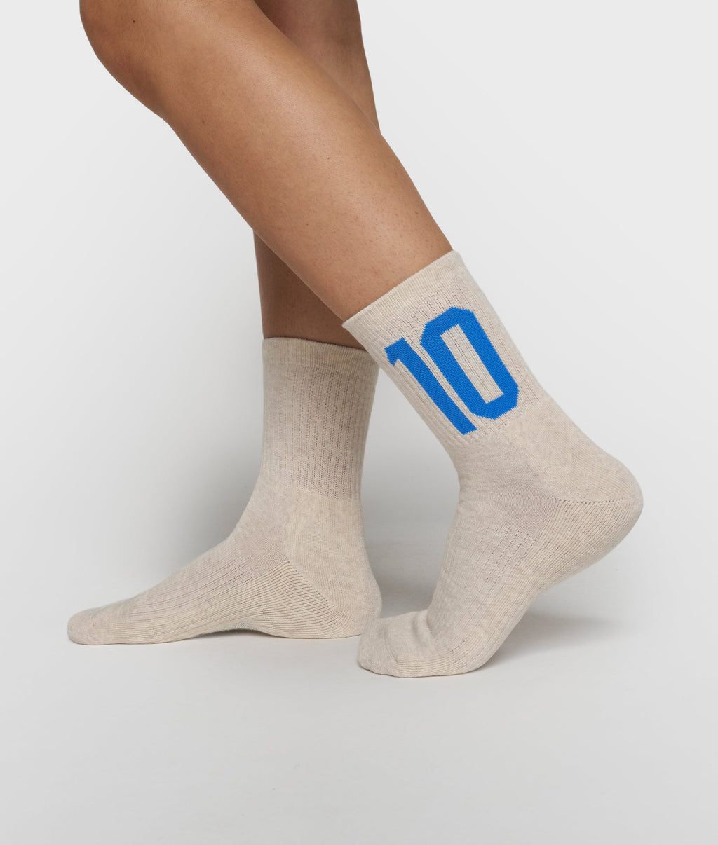 10DAYS Socks Baseball 10 Soft White Melee – detalle