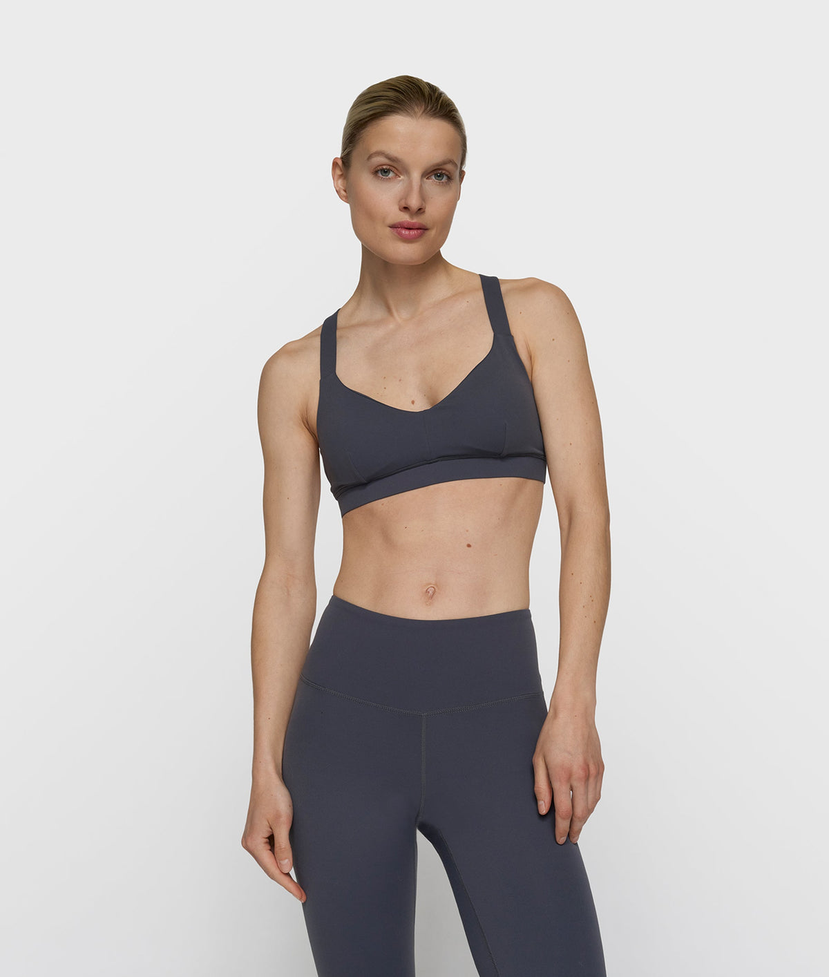 10DAYS Sporty Bra Steel Blue – vista frontal