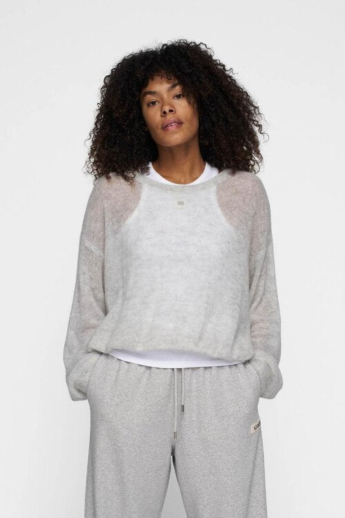 10DAYS The Knit Sweater 25-603-9900 Light Grey Melee