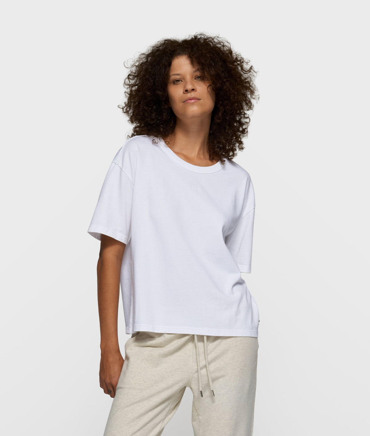 10DAYS The Thick Cotton Tee White – vista frontal