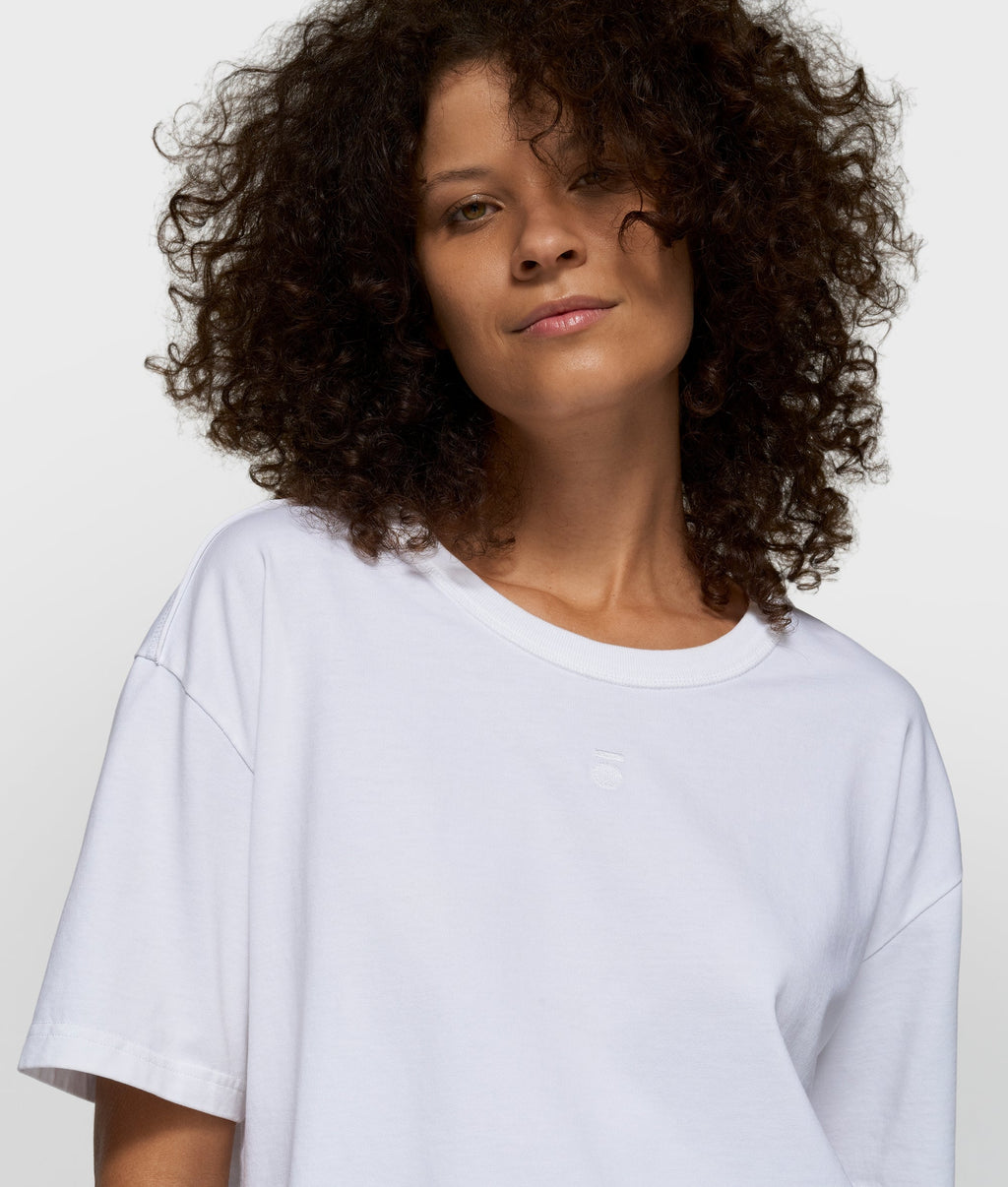 10DAYS The Thick Cotton Tee White – vista posterior