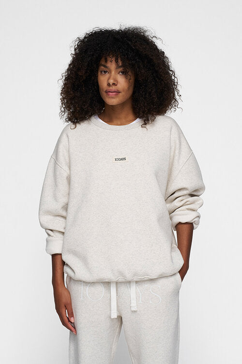 10DAYS The Clean Statement Sweater 25-809-9900 Soft White Melee