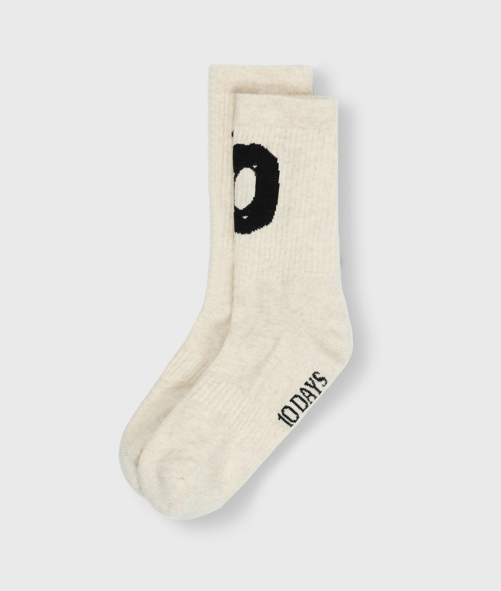 10DAYS The Socks 10 25-939-9900 Soft White Melee