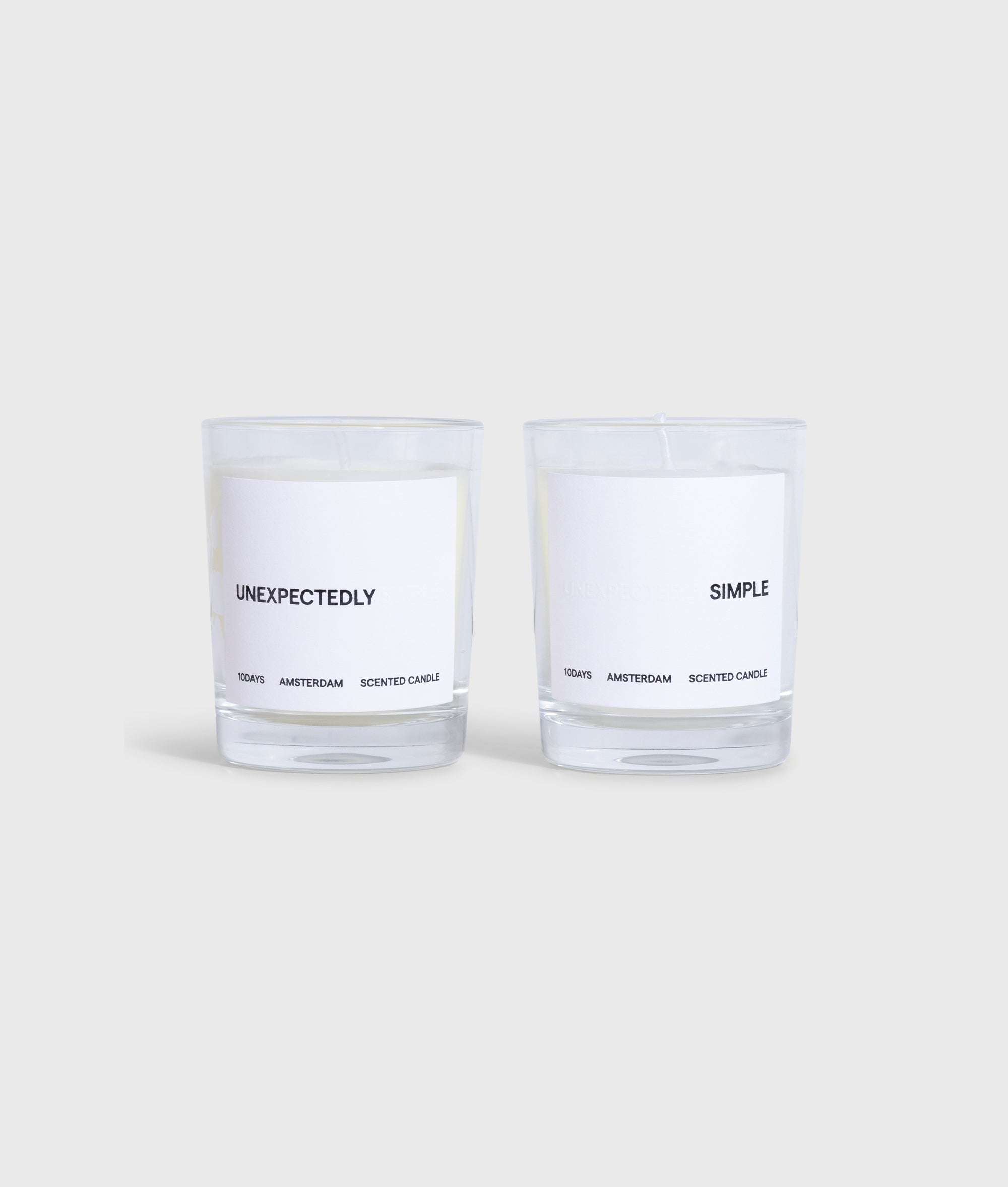10DAYS Unexpectedly Simple Scented Candle Set 66-009-9900 Multicolor