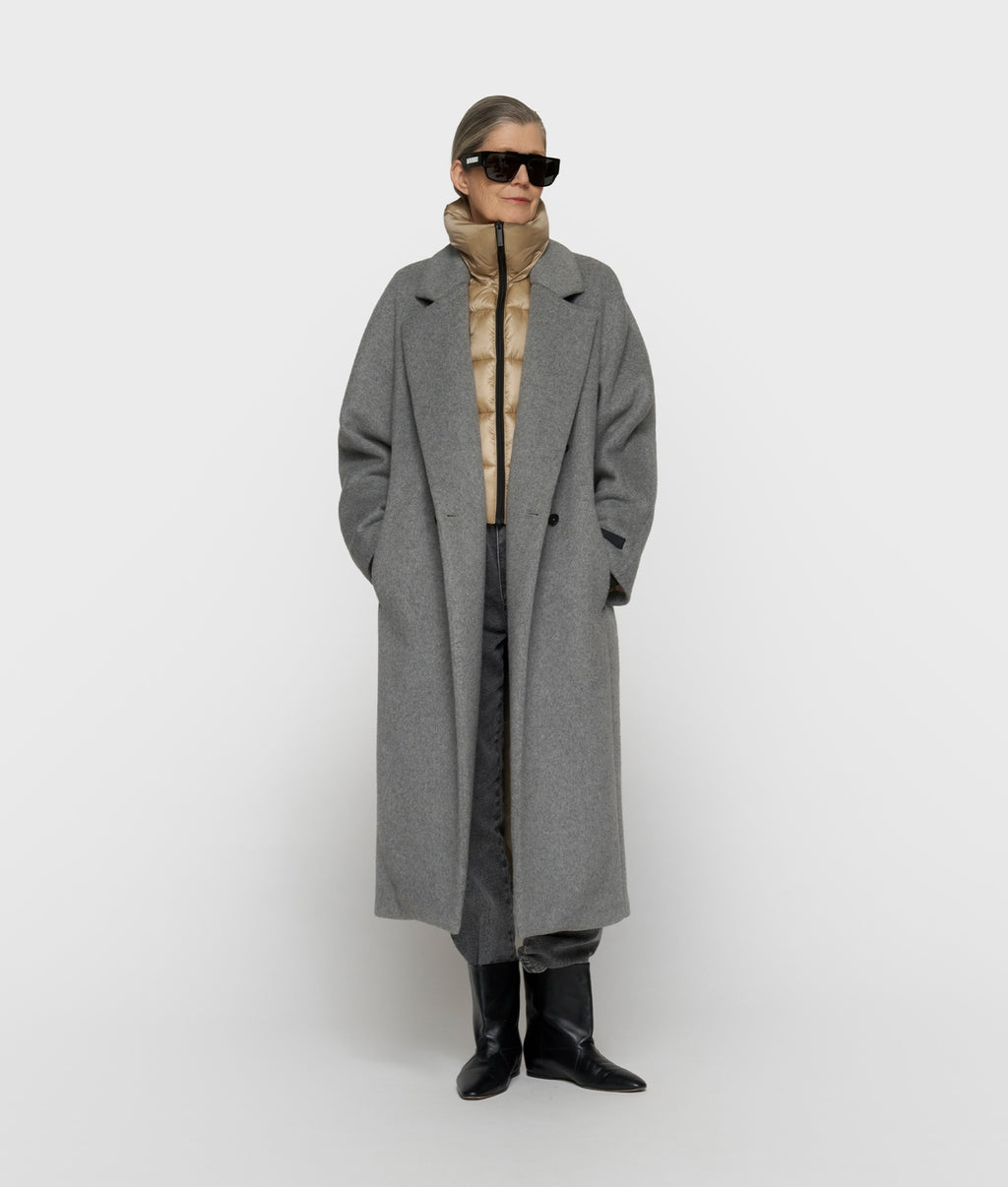 10DAYS The Chic Coat Grey Melee – vista 1