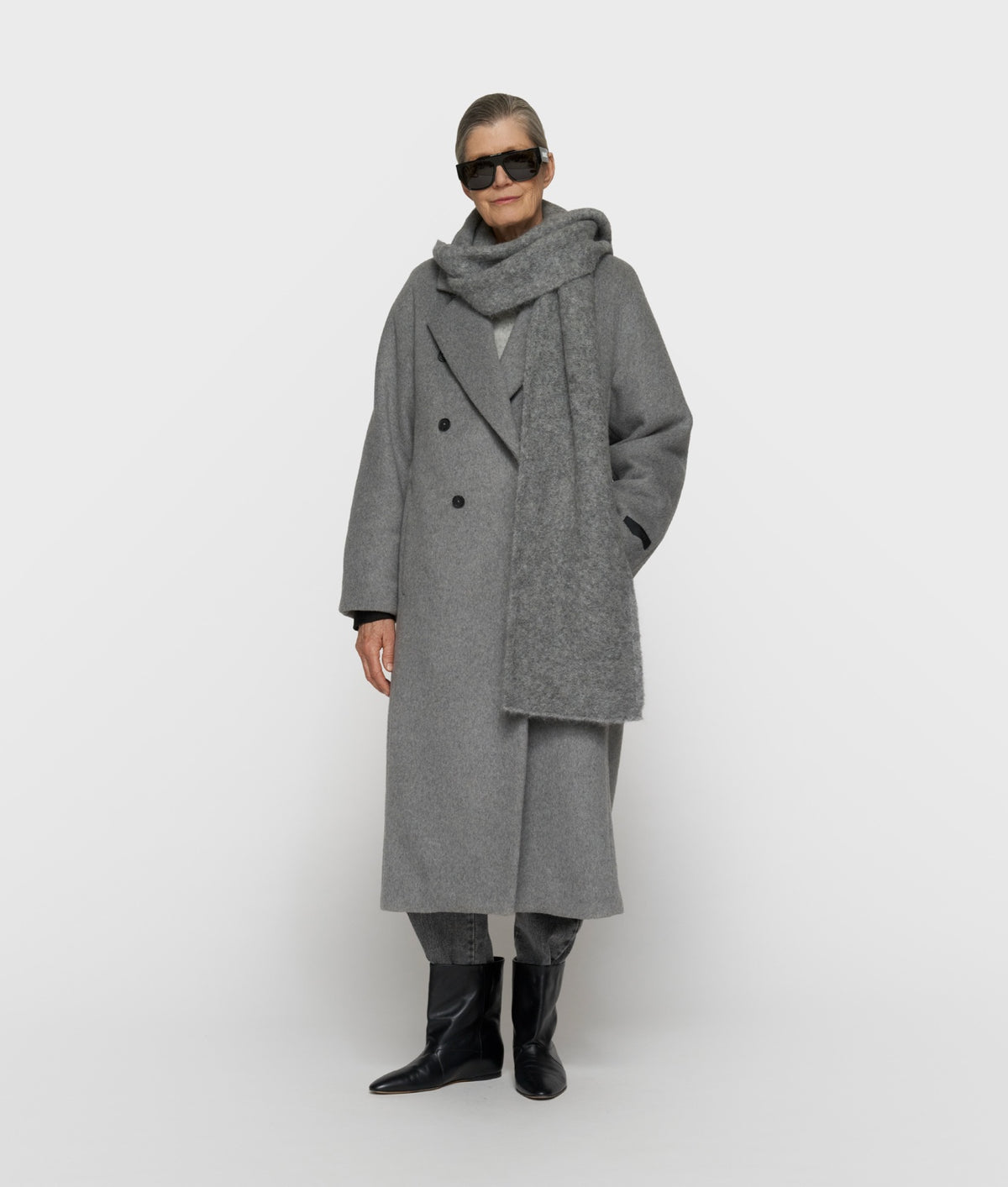 10DAYS The Chic Coat Grey Melee – vista 4
