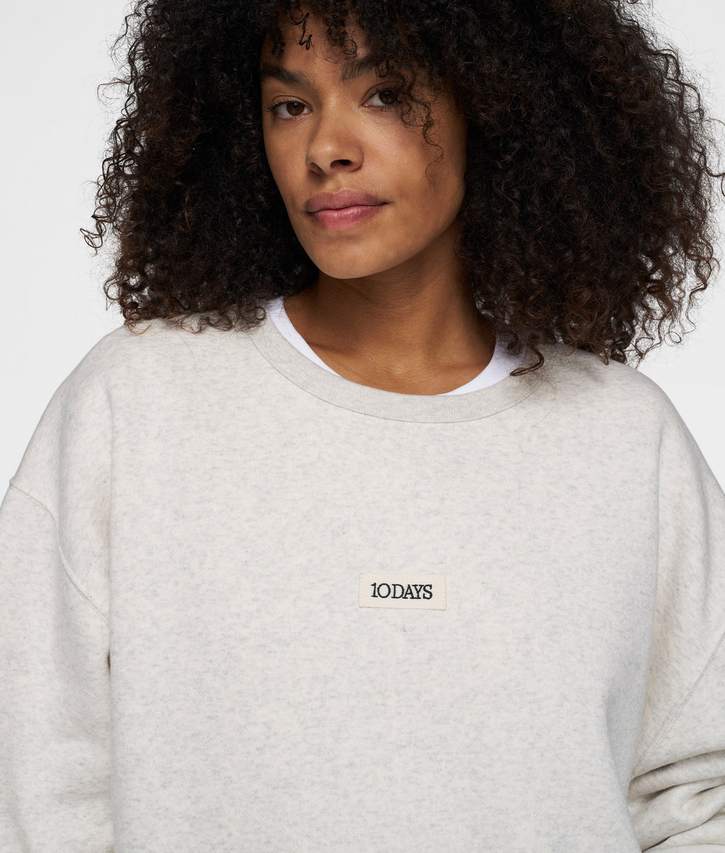 10DAYS Clean Statement Sweater soft white melee – spate