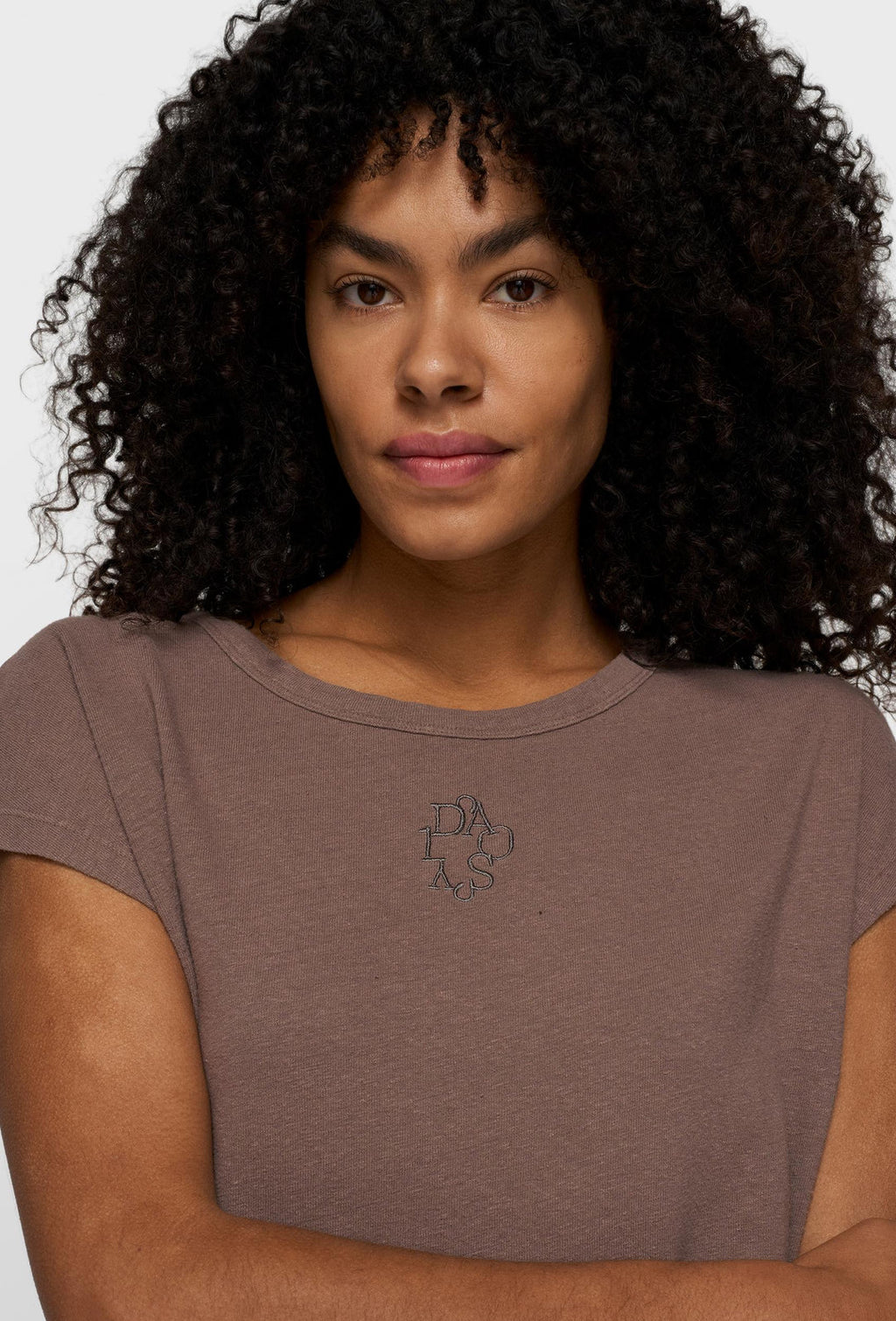 10DAYS Cotton Linen Tee Moonrock