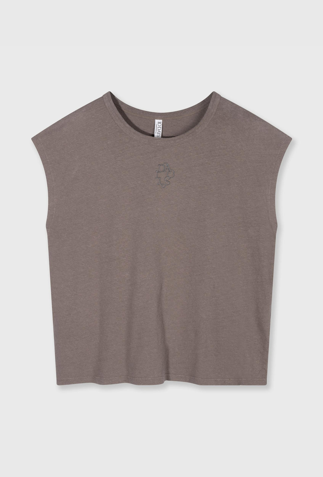 10DAYS Cotton Linen Tee Moonrock