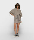 10DAYS Crinkle Utility Shorts Fog