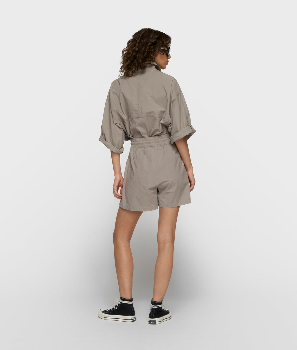 10DAYS Crinkle Utility Shorts Fog