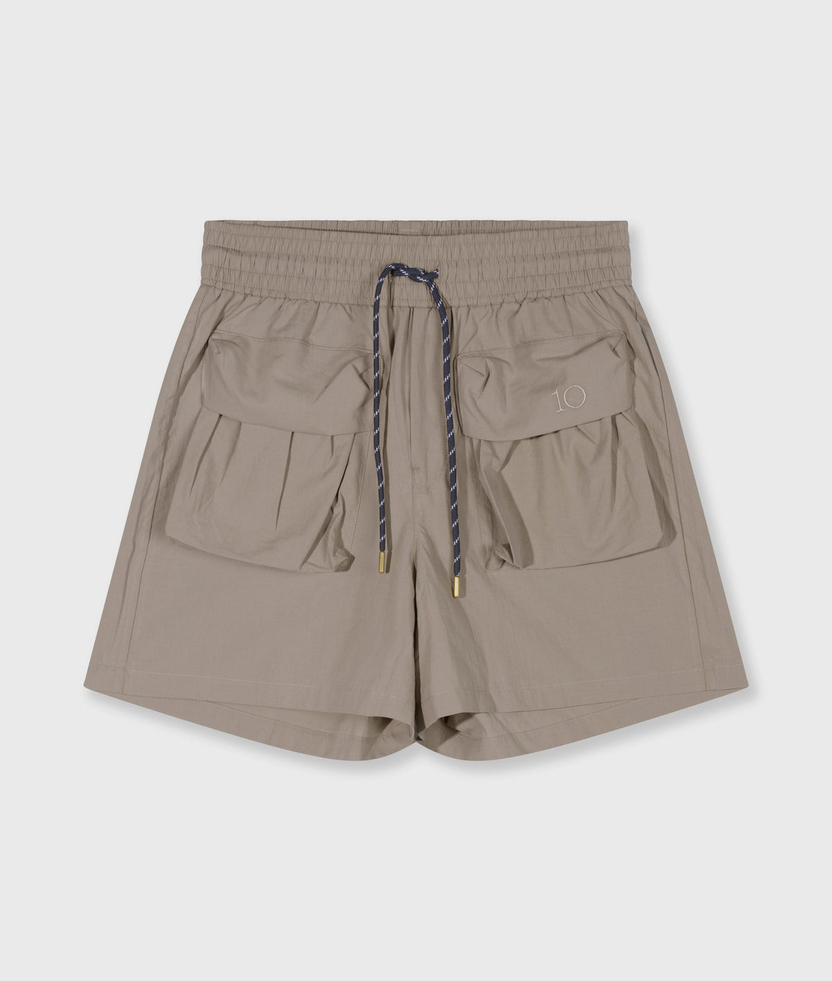 10DAYS Crinkle Utility Shorts Fog