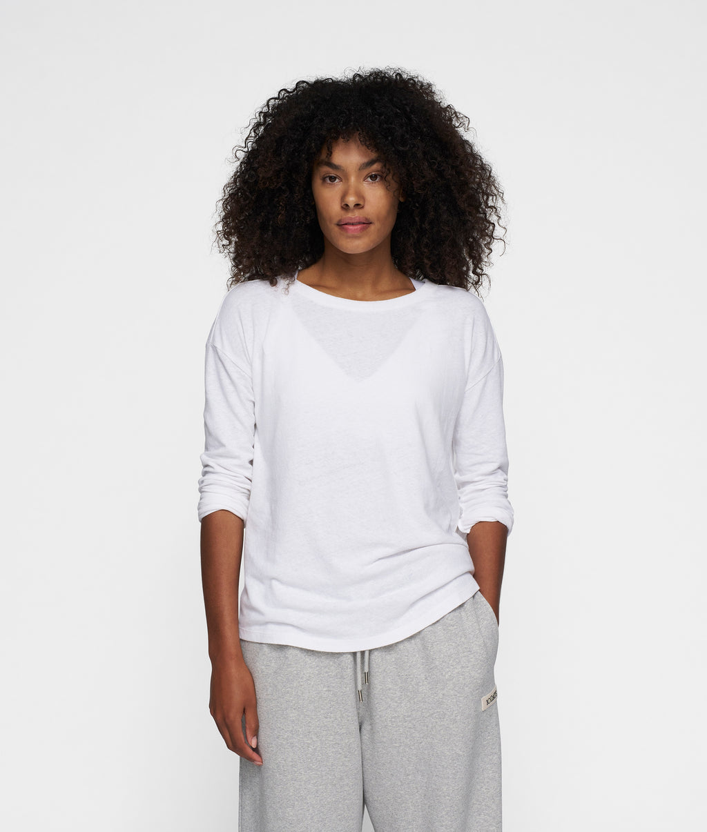 10DAYS Long Sleeve Tee white – față