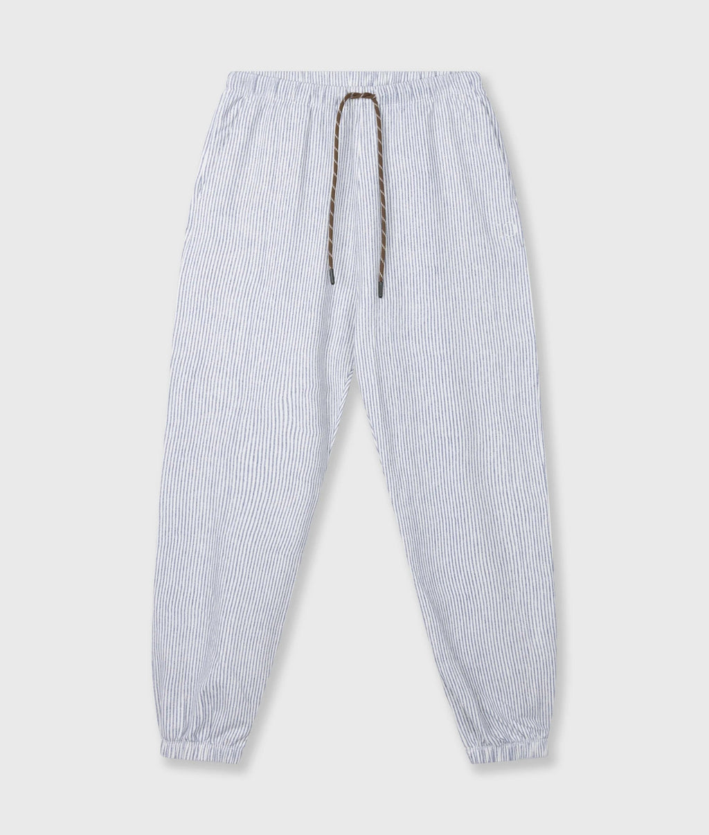 10DAYS Mid Jogger Stripes White Blue