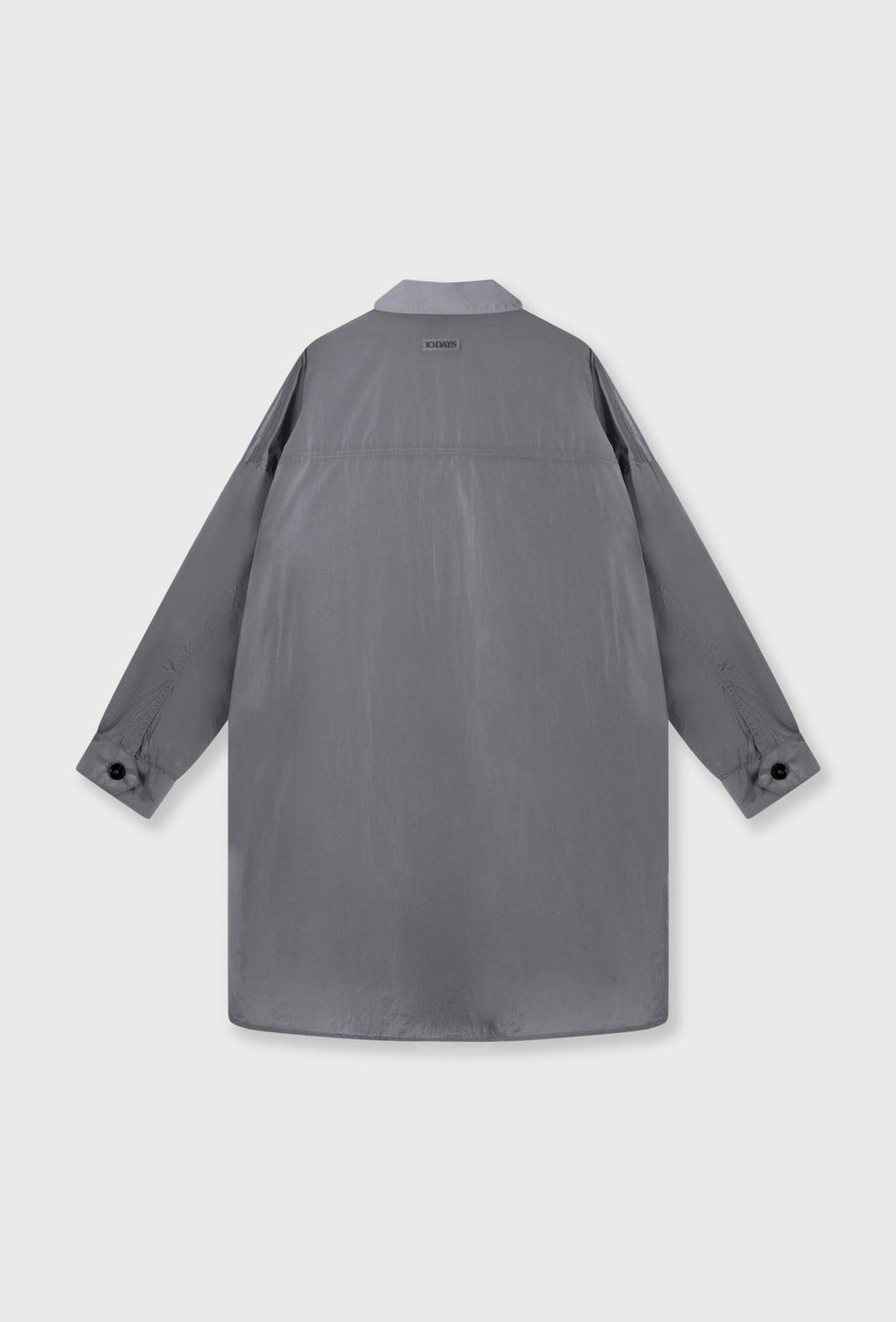 10DAYS Oversized Shirt Jacket Light Graphite