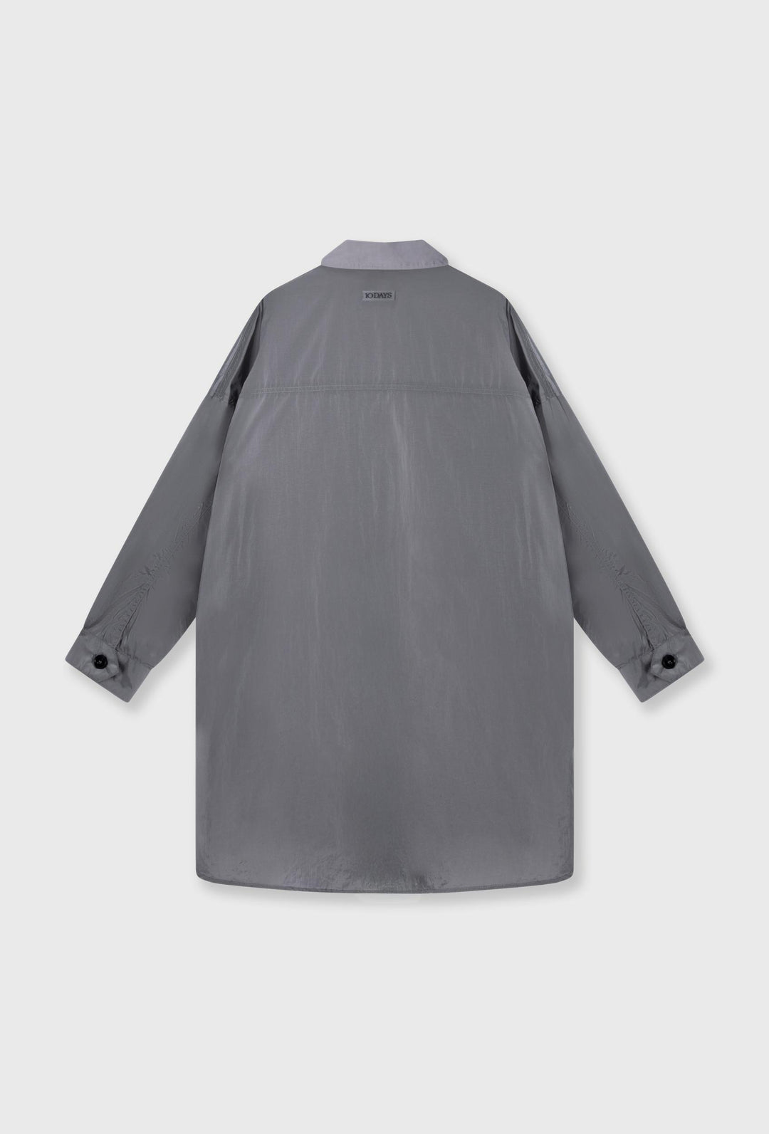 10DAYS Oversized Shirt Jacket Light Graphite