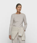 10DAYS Slim Long Sleeve Tee 20-773-6203 stone