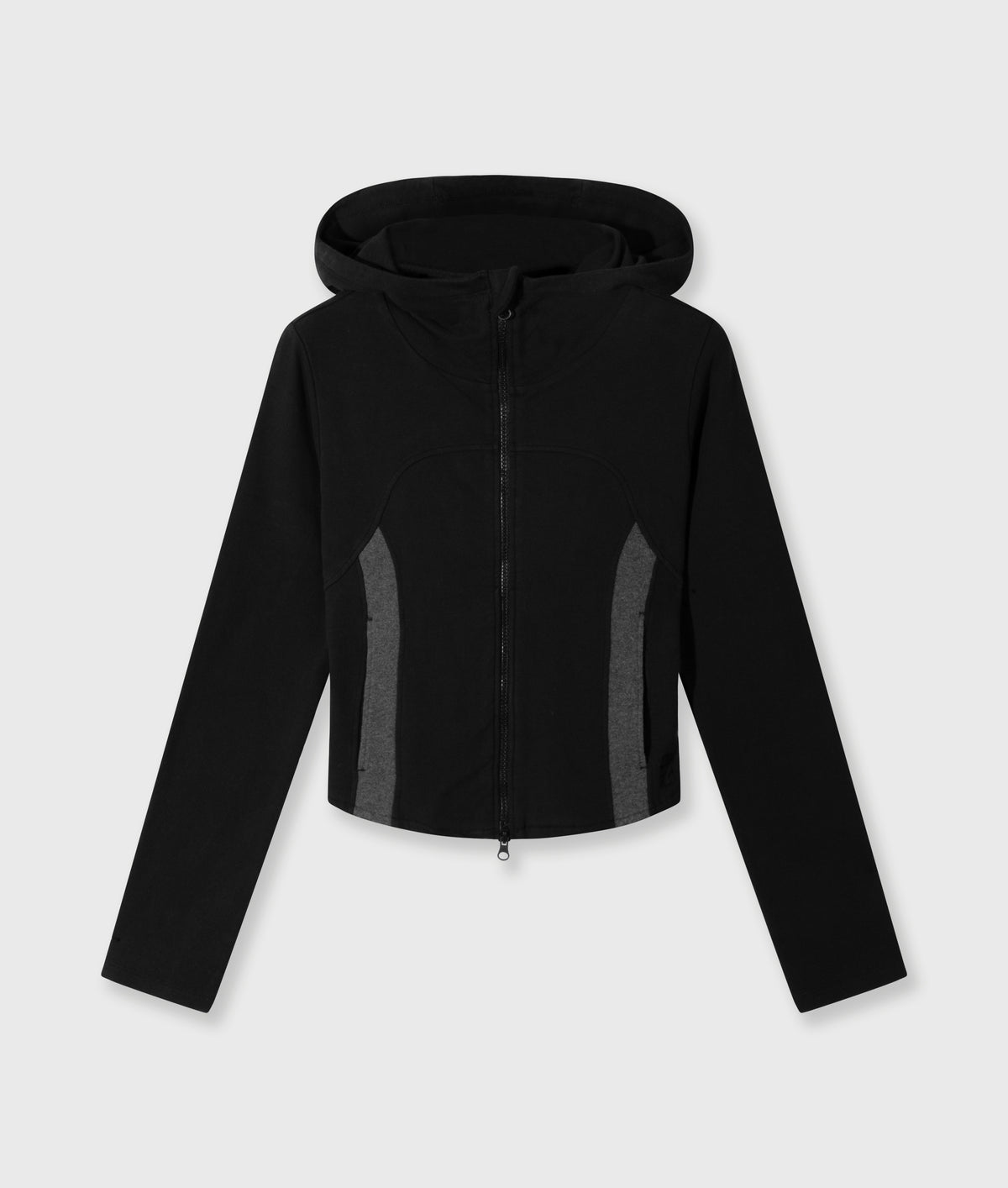 10DAYS Slim Zip Hoodie Black