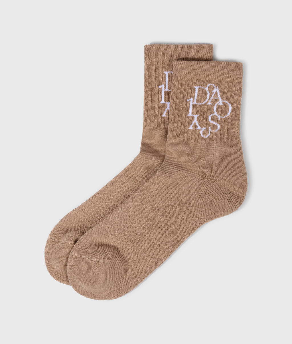 10DAYS socks curly 10 20-932-6203 light fudge