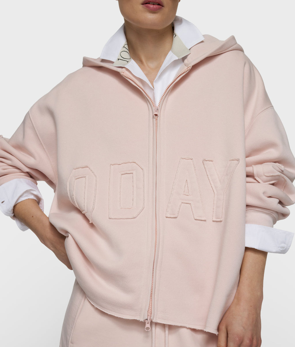 10DAYS Statement Zip Hoodie Powder