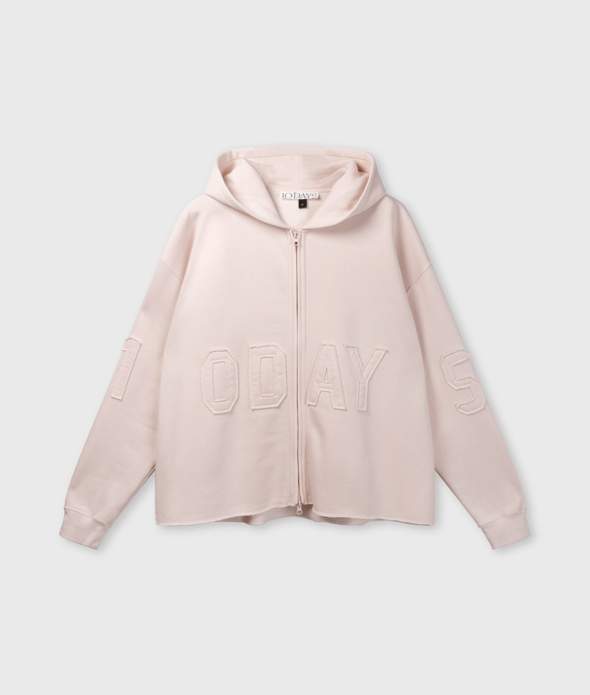 10DAYS Statement Zip Hoodie Powder