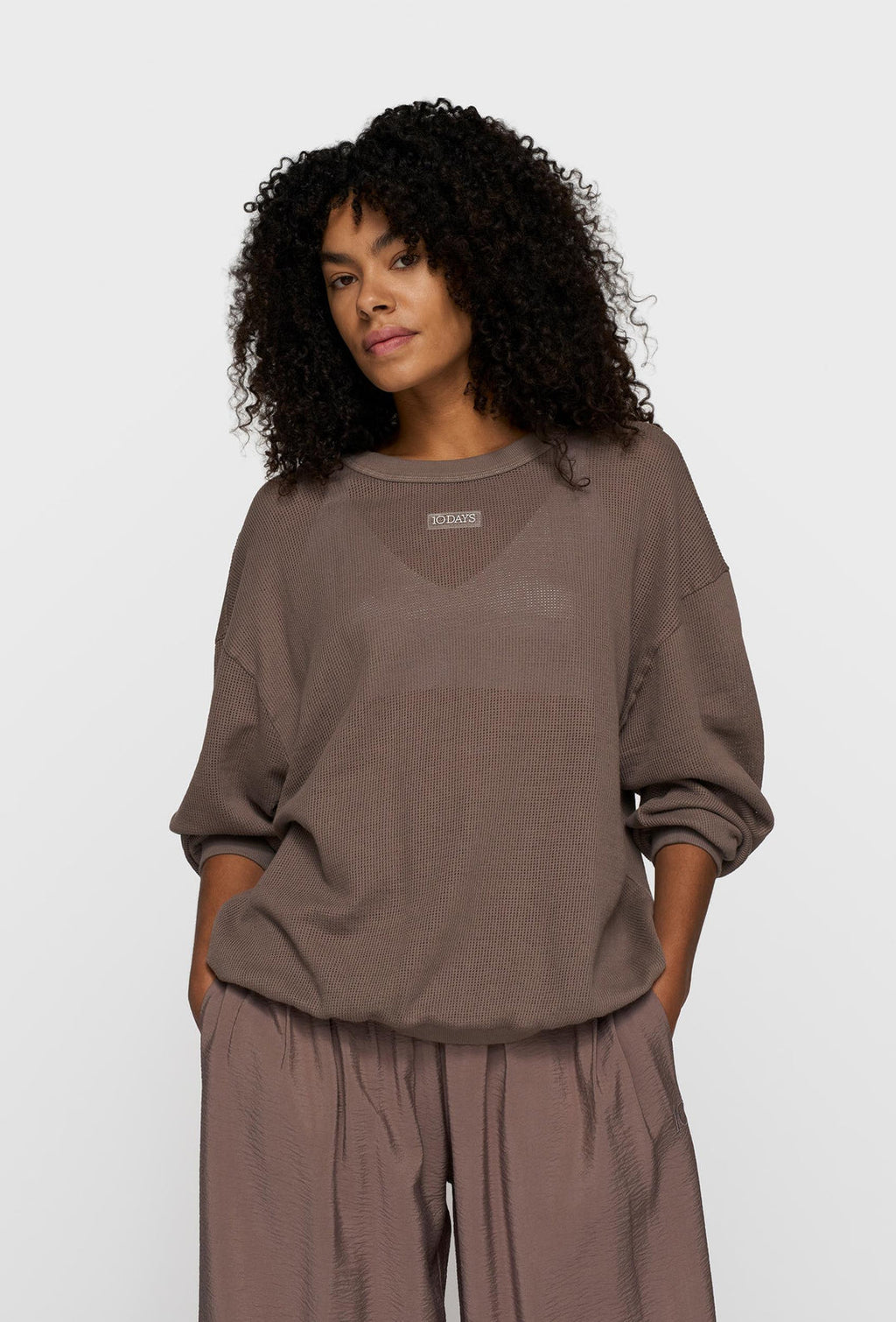10DAYS Sweater Mesh Moonrock