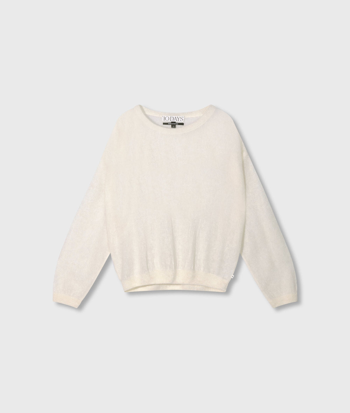 10DAYS The Knit Sweater Ecru