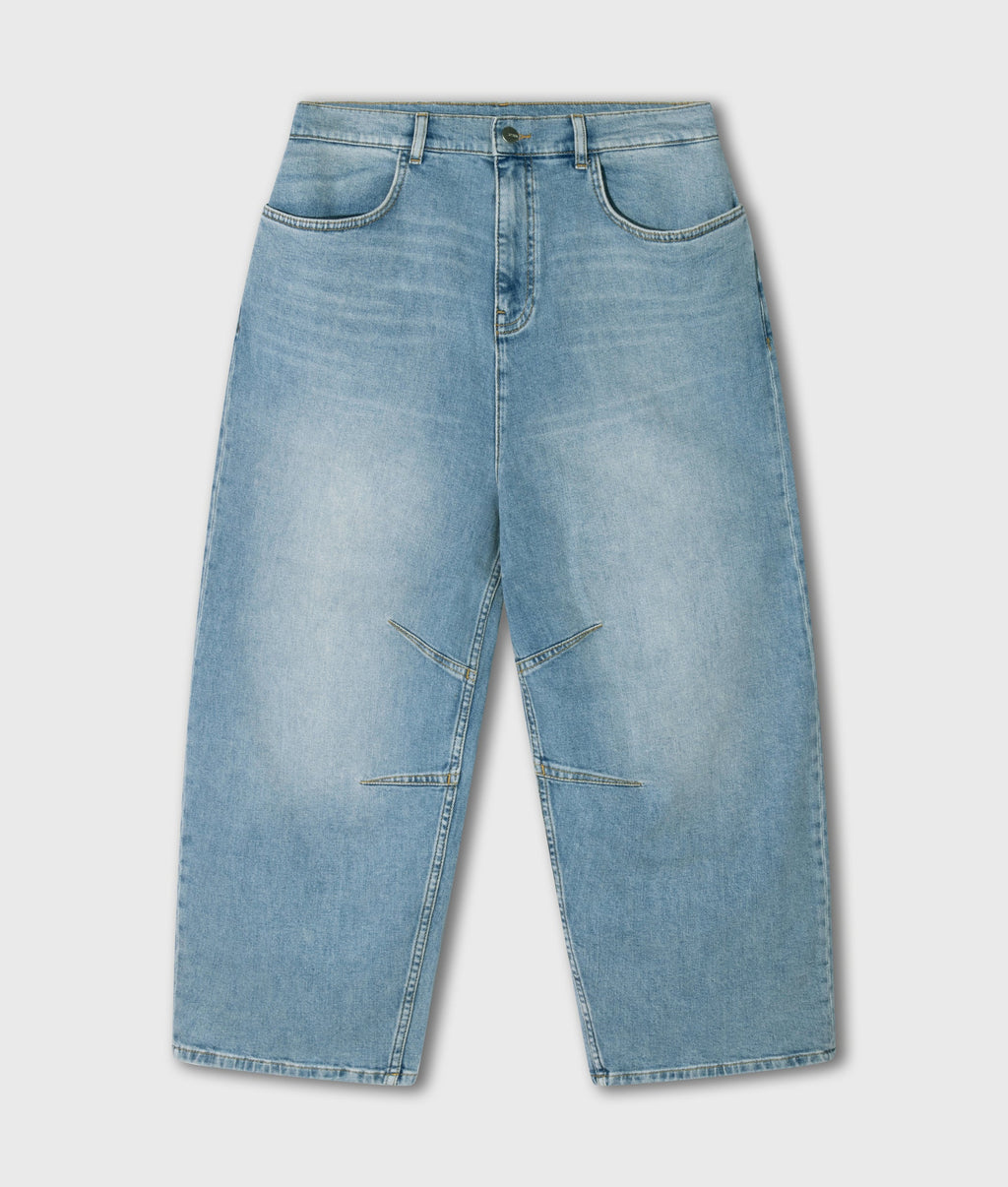 10DAYS Wide Tapered Denim Pants Blue Denim