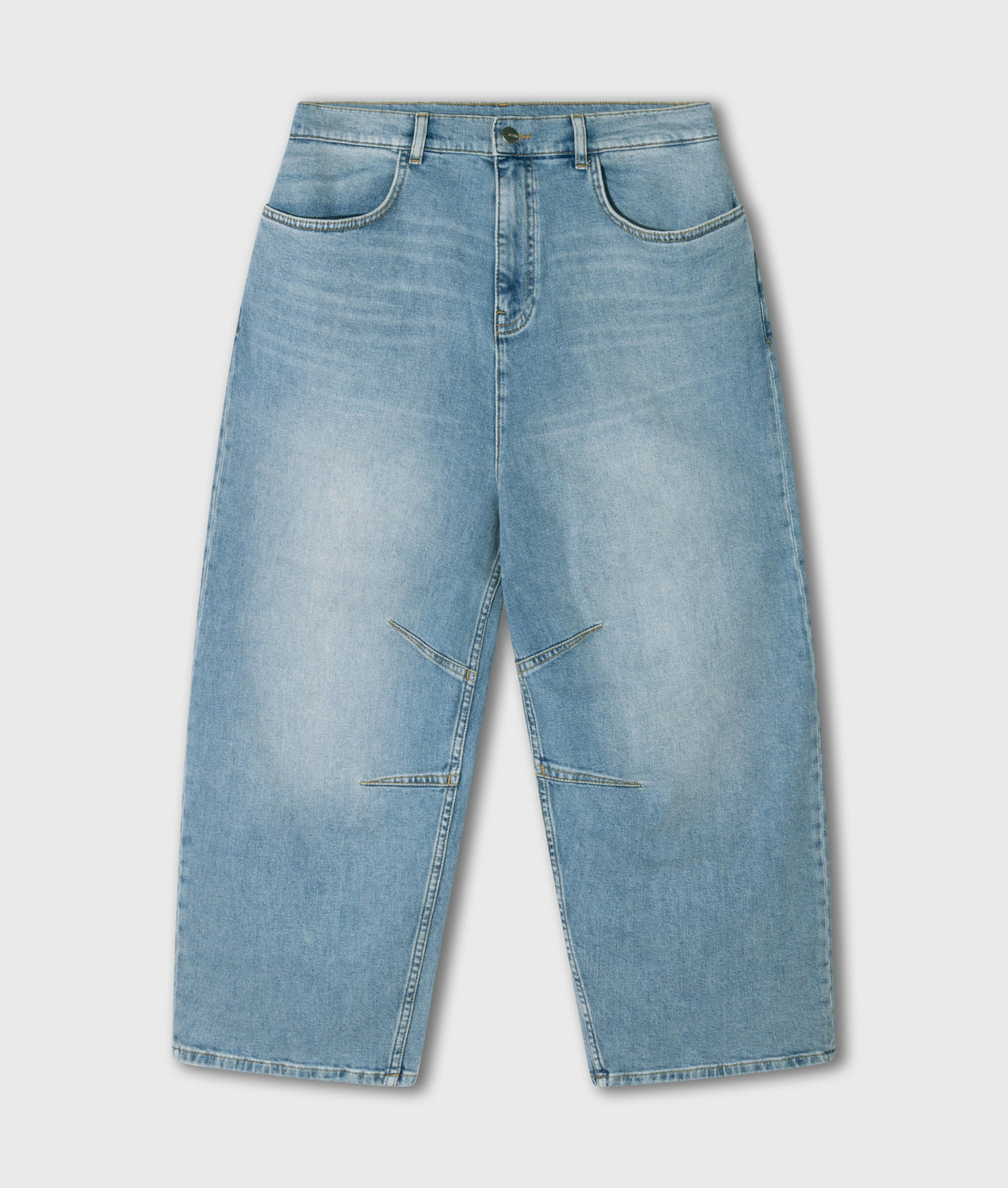 10DAYS Wide Tapered Denim Pants Blue Denim