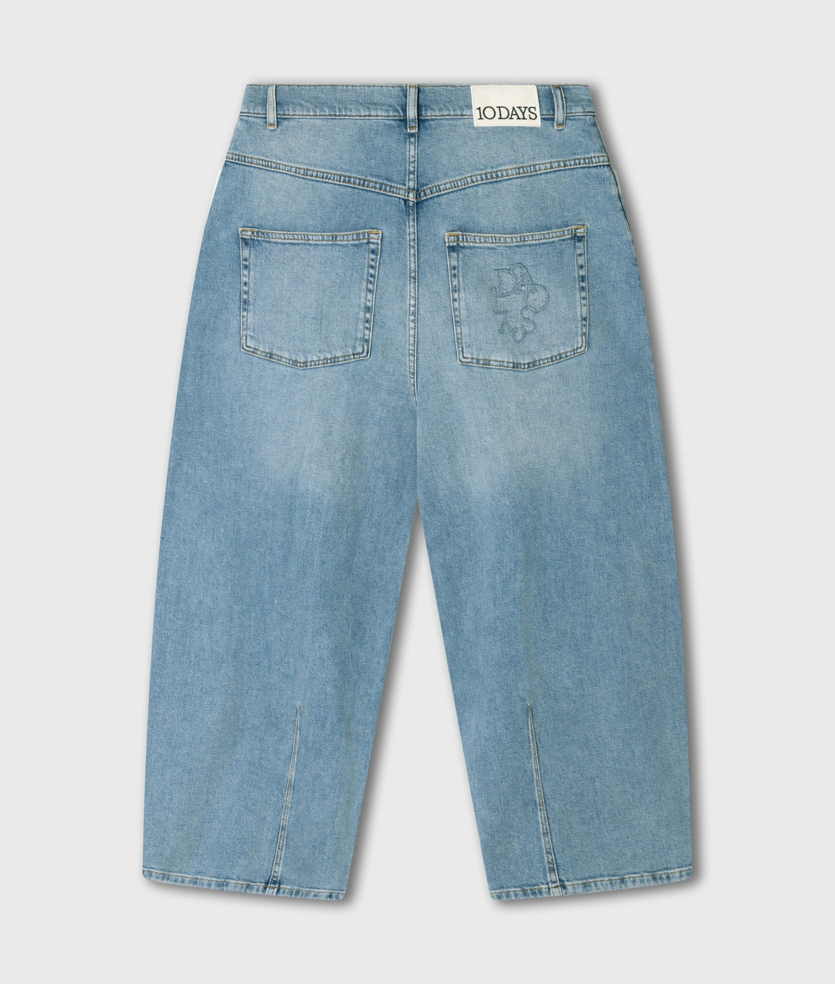 10DAYS Wide Tapered Denim Pants Blue Denim