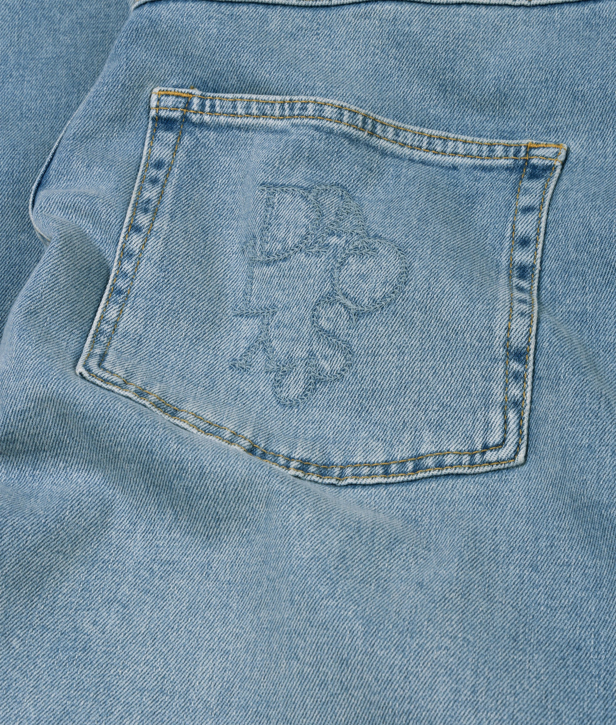 10DAYS Wide Tapered Denim Pants Blue Denim