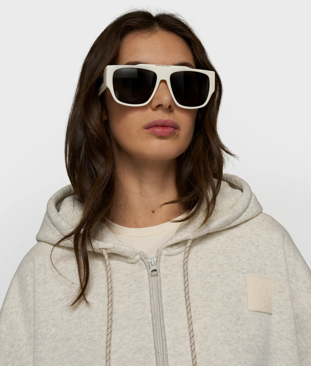 10DAYS Zip Cardigan Soft White Melee