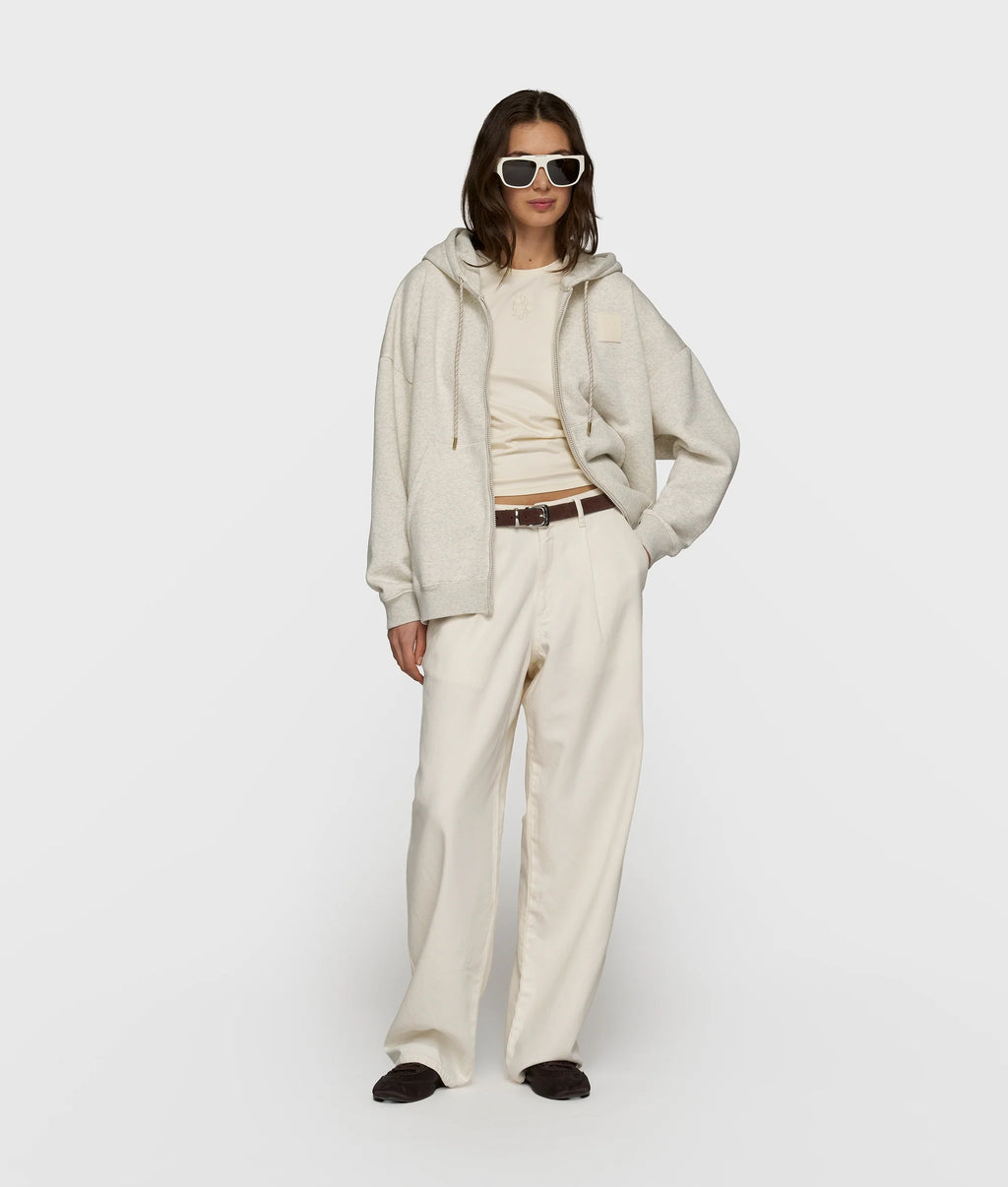 10DAYS Zip Cardigan Soft White Melee