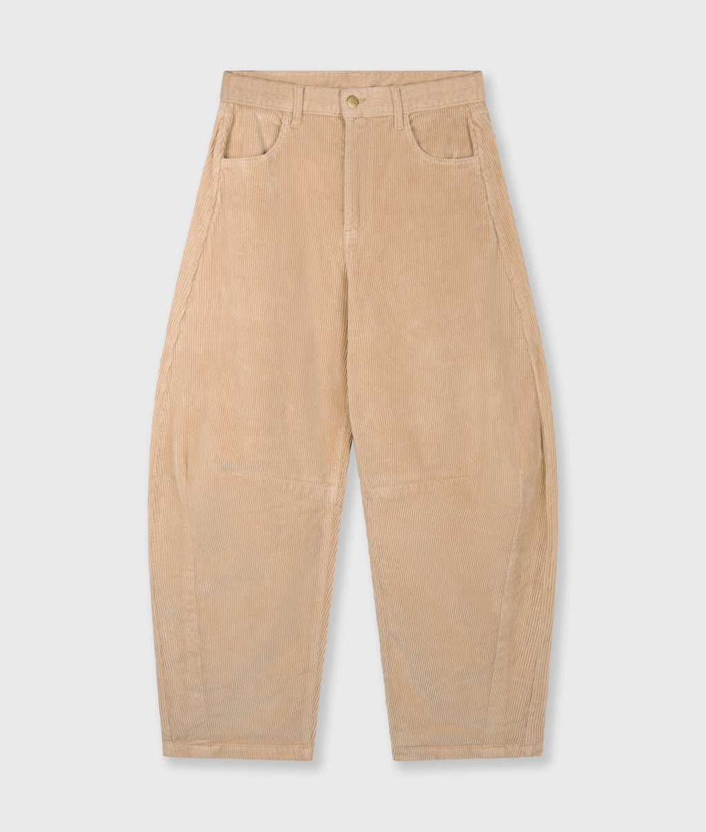 10DAYS Western Pants Cord | Grey Mango – Pantalón de mujer de pana – Estilo casual – Talla L