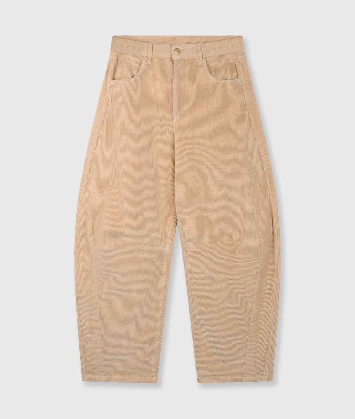 10DAYS Western Pants Cord | Grey Mango – Pantalón de mujer de pana – Estilo casual – Talla L