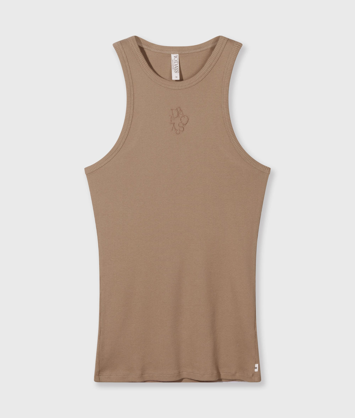 10DAYS Tank Top de mujer Rib | Light Fudge – Estilo casual – Tallas M, L, XL